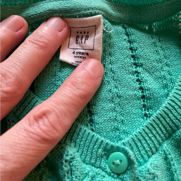 Gap Teal Button Up Cardigan - Picture 3 of 3